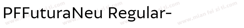 PFFuturaNeu Regular字体转换